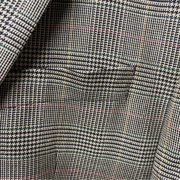 Ralph Ralph Lauren Blazer 44L Wool Silk Blend 2 Button Sports Coat Houndstooth - Picture 10 of 11